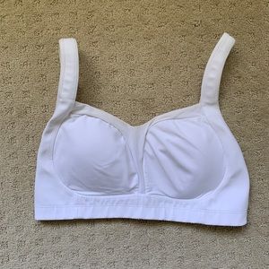 lululemon white high support sports bra with convertible straps
